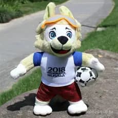 Zabivaka Lobo 2018 Boneco de Pelúcia Mascote da Copa do Mundo Russa