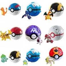 Pokebola De Sally Automática Com Pikachu Pokemon Anime Figuras De Ação Brinquedos Criativas Para Crianças