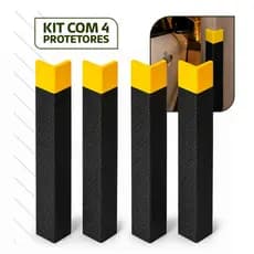 Kit 4 Protetor Coluna Estacionamento Garagem 60cm Elidelu Autocolante Proteção Carro Veiculo Quina Pilastra Canto Parede