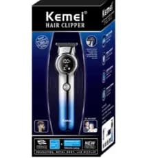 Máquina Aparador de cortar Cabelo e Barba Sem Fio Usb-C KM-1852 Aparador de pelos Bivolt