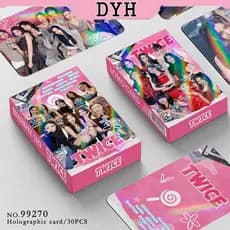30 peças/caixa TWICE Nayeon Momo Shana Tsai Yi Lin cartões fotográficos holográficos LOMO, cartões de coleção QXDH 8GX4