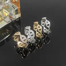 Anel Clássico de Aço Titânio, Anel Masculino, Anel Feminino, Joia de Moda, Presente para o Dia dos Namorados HQZ9