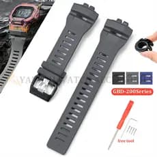 Adequado para pulseiras de borracha das séries GBD-200-1/2/9, modelo G-SQUAD de resina de silicone macia à prova d'água