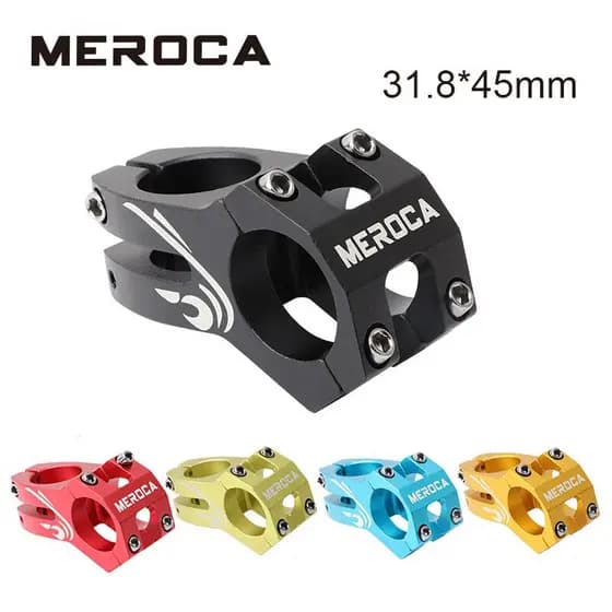 Haste de Bicicleta de Montanha MEROCA 31.8 * 45mm MTB Riser Ultra-Leve em Liga de Alumínio Curta OF5L