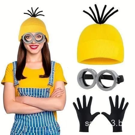Óculos dos Minions Adequados para Festas de Cosplay, Acessórios de Halloween, Suprimentos para Fantasias de Natal, Artig