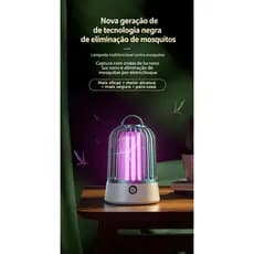 Nova lâmpada assassina de mosquitos de choque elétrico doméstico, armadilha de luz roxa interna e externa, assassino de