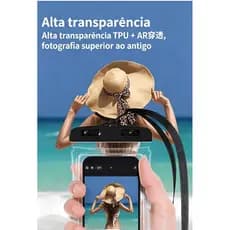 Bolsa à prova d'água para celular, tela tocável para mergulho, natação ao ar livre, bolsa selada especial à deriva, capa