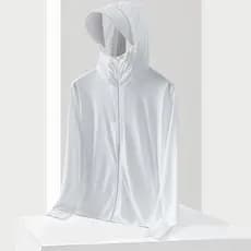 Roupas de proteção solar de seda gelada masculinas verão estilo fino rufião bonito jaqueta corta-vento ao ar livre ameri
