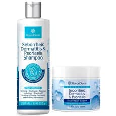 Kit de Tratamento para Dermatite Seborreica e Psoríase do Couro Cabeludo Roycederm – Shampoo + Creme para Couro Cabeludo