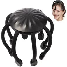 Massageador de Couro Cabeludo Sem Fio, Massageador Elétrico de Cabeça Tipo Polvo, Massageador de Couro Cabeludo Vestível