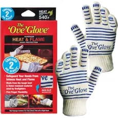 Luva Ove - Proteção Superior para as Mãos contra Calor e Chamas - Pacote com 2 Luvas de Forno 8VGT