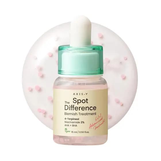 AXIS-Y Spot The Difference Tratamento para Imperfeições - 4-Terpineol 2% Niacinamida AHA BHA Acalma Erupções e Repara a 