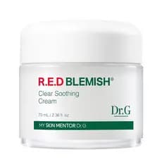 Dr. G R.E.D. Blemish Clear Soothing Cream - Calming Korean Moisturizer for Redness - Soothes Acne & Irritation - With Ce