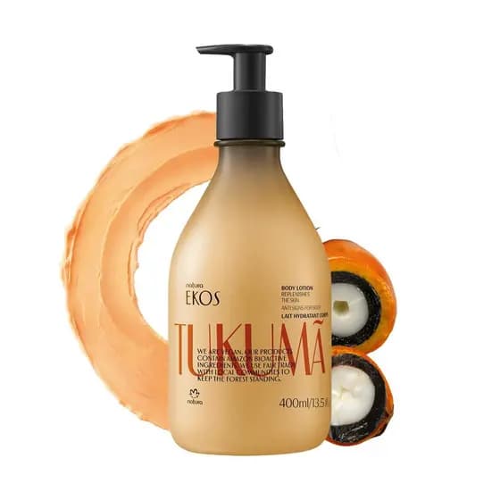 Natura – Loção Corporal Potencializadora com Ácido Hialurônico Tukumã – Hidratante para Pele Seca, Melhora a Textura e E