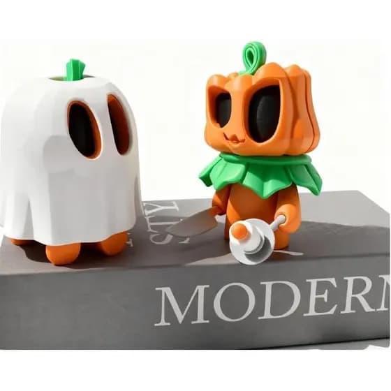 Figurinha de Homem Abóbora de Halloween, Decoração para Casa, Adequada para o Halloween LSYG