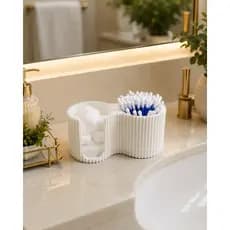 Organizador para Banheiro | Porta Algodão e Cotonetes