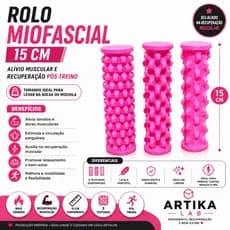 Rolo Miofascial Fascite Plantar 15cm Liberação Muscular Recuperação Pós Treino