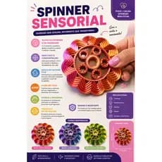 Spinner Sensorial Flor | Antiestresse