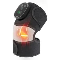 Massageador de Joelho Aquecido Sem Fio, Elegível para FSA, Envoltório Vestível 3 em 1 para Joelho, Cotovelo e Ombro, Mas