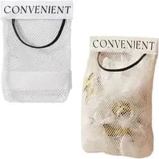 Conjunto de 2 Suportes para Sacos de Lixo, Dispensador Adesivo para Montagem na Parede, Organizador de Armazenamento Prá