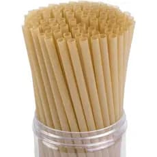 Canudos de Cana-de-Açúcar HANSGO, 200 Unidades de Canudos Descartáveis para Bebidas Quentes e Frias, Café, Coquetéis, Su