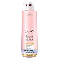 Sabonete Líquido Olay Super Serum para Pele Extra Seca, Hidratação de Longa Duração 24h, Complexo de 5+ Ingredientes par