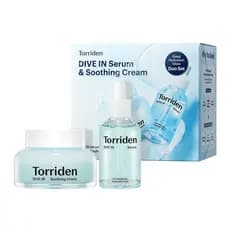 Torriden DIVE IN Serum 1,69 fl.oz. Creme Calmante (Pote) 3,38 fl.oz. |   Conjunto de Cuidados com Ácido Hialurônico |