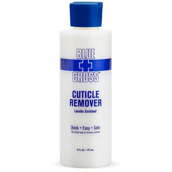 Removedor e Amaciador de Cutículas Líquido para Unhas – Blue Cross Professional Nail Care com Lanolina, Tratamento Hidra
