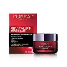 L'Oréal Paris Revitalift Triple Power Hidratante Facial Antienvelhecimento, com Pro Retinol, Ácido Hialurônico e Vitamin