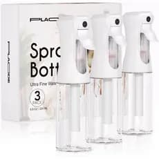 Conjunto de 3 Frascos de Spray Contínuo - Pulverizador de Névoa Ultra Fina, Pulverizador de Água Recarregável para Cabel