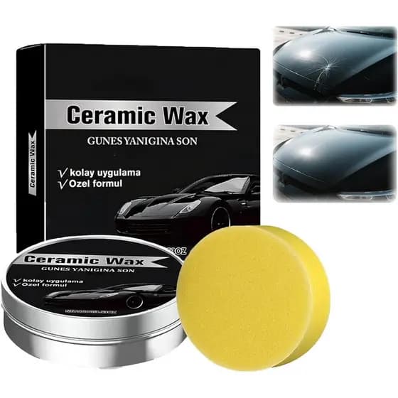 Cera Cerâmica de Titânio para Carros, Cera Avançada para Revestimento e Polimento Automotivo, Proteção Forte e Brilho Du