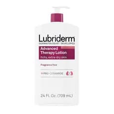 Lubriderm Advanced Therapy Loção Hidratante para Mãos e Corpo Sem Fragrância + Pro-Ceramida, Hidratação Intensa para Pel