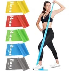 Faixas de Resistência para Fisioterapia, Faixas para Exercícios, Conjunto de Faixas Elásticas Sem Látex para Alongamento
