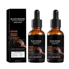 Óleo de Crescimento Capilar de Gergelim Preto - Sérum de Crescimento Capilar de Gergelim Preto, Volumizante e Hidratante
