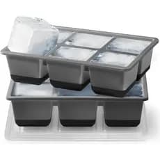 Formas de Gelo Grandes, Pacote com 2, Cubos de Gelo Super Grandes de 2,4" de Fácil Remoção, Formas de Gelo Empilháveis p
