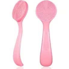 Conjunto de 2 Escovas Faciais de Silicone, Escova Manual para Limpeza Facial, Esfoliante Suave para a Pele, Escovas Impe