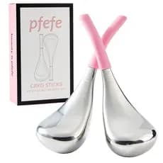 pfefe Cryo Sticks Esferas de Gelo para Cuidados Faciais para Mulheres, Rosto e Olhos, Ferramentas de Beleza Facial em Aç