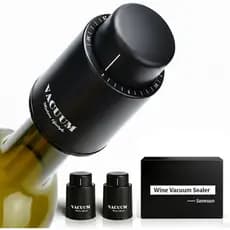 [2 UNIDADES] Tampas para Garrafas de Vinho, Tampas a Vácuo Reais, Preservador de Vinho Reutilizável, Rolhas de Vinho Man