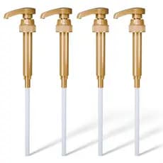 4 Peças de Dispensador de Xarope para Café - Funciona como Dispensador de Xarope Skinny e Torani - Compatível com Várias