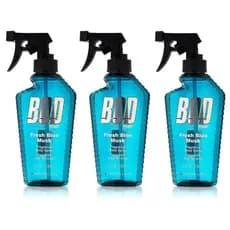 BOD Man Fresh Blue Musk Body Spray 8 Onças (Pacote com 3) 7KZU
