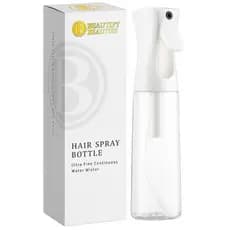 BeautifyBeauties Frasco Pulverizador para Cabelo – Frasco Pulverizador Contínuo para Estilização de Cabelo, Limpeza, Pla