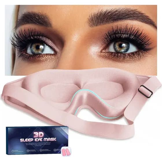 Máscara de Dormir para Mulheres com Extensão de Cílios, Máscara para Extensões de Cílios Sem Pressão, Máscara de Dormir