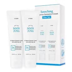 ETUDE SoonJung 2x Intensive Cream Duo Set para Reparação da Barreira |   Hidratante Facial Rico e Hidratante com Madecas