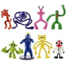 Série Friends Blue Monster, Brinquedo Modelo, Conjunto de 8 Peças Rainbow BDKW, Figura Decorativa, Presente AVQ9
