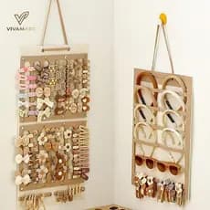 Vivamart Organizador De Laços De Cabelo , Suspensão De Parede , Suporte De Grande Capacidade , Cabide De Armazenamento ,