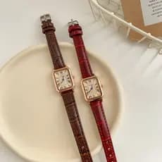relogio feminino pequeno delicado relogio feminino pequeno Genius Retro Quadrado Feminino Temperamento Relógio Romano