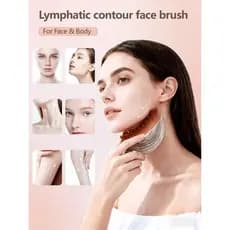 Escova de pentear linfática facial de novo estilo com placa de raspagem Escova seca Escova de limpeza Massageador de dre