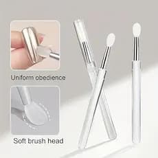 Conjunto de 5 peças de pincéis de manicure de Silicone, sombra multifuncional, brilho labial, aplicação de brilho e ferr