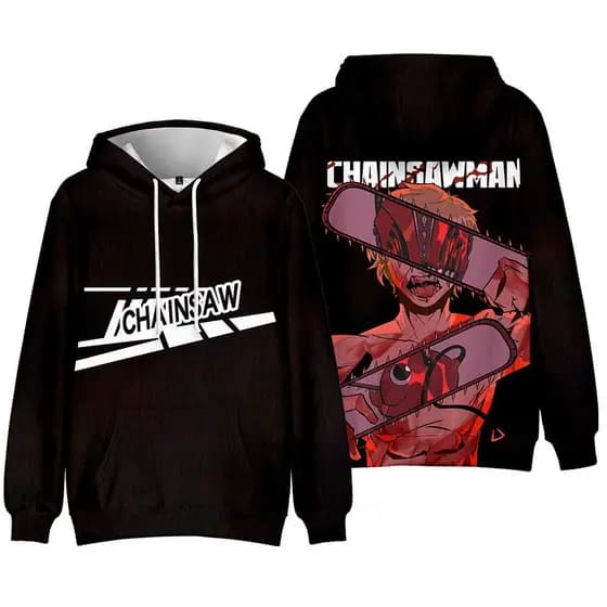 Cross-Border novo estilo motosserra homem-3D impressão Digital masculino feminino Casual moletom com capuz outono invern