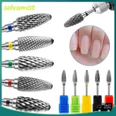 Broca De Unhas De Tungstênio Diamante Elétrico Manicure Brocas Para Fresa Arquivos Buffer Equipamento Da Arte Do Prego A